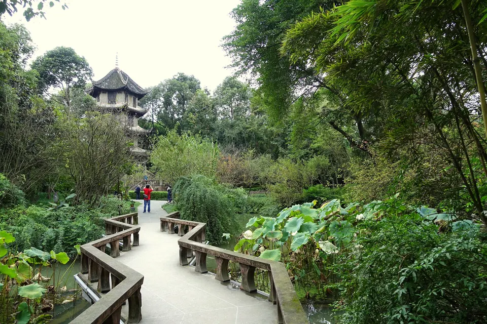 Cabaña de paja de Du Fu